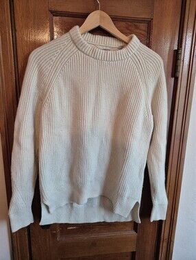 All Saints Wool And Cashmere Blend Crew Neck Sweater Small
